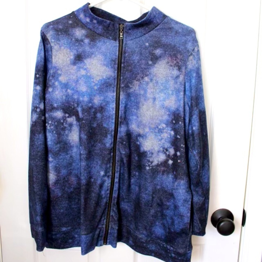 Zip up fleece type jacket from C J Banks, large